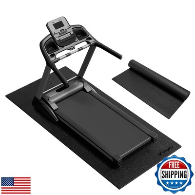 Treadmill Walking Pad Mat 84'' x 36'', 1/4'' Thick Treadmill Mat for Carpet Floo