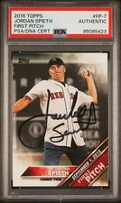 Jordan Spieth Signed Autograph 2016 Topps First Pitch Red Sox Card #FP-7 - PSA