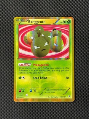 Pokémon Karte Exeggcute 102/101 Secret Rare Holo Plasma Blast Black & White NM