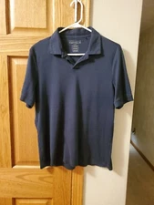 Perry Ellis Portfolio Men’s Buttonless Polo Shirt Size Medium School Uniform 