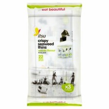 Itsu Wasabi Seaweed Thins Multipack 3 x 5g - (PACK OF 4)