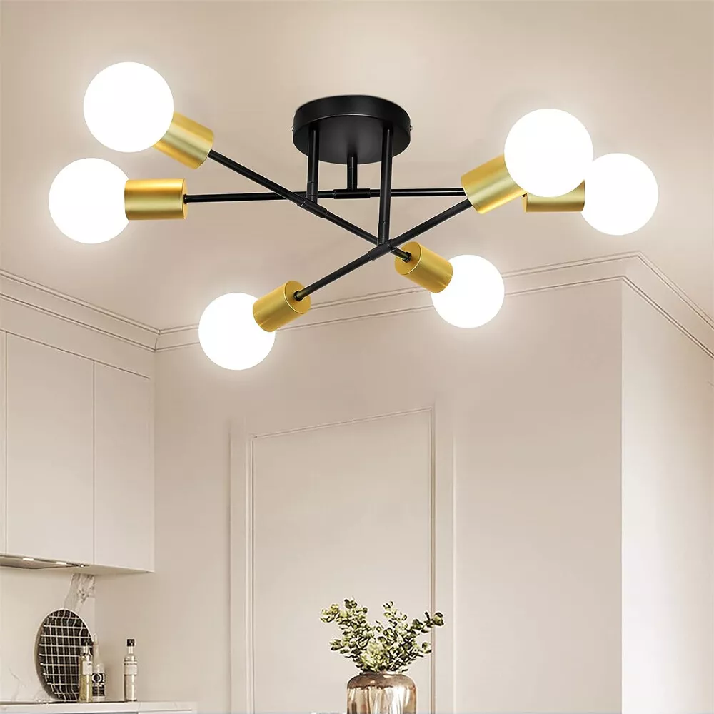 Vintage Pendant Light Modern LED Ceiling Lights Sputnik Chandelier