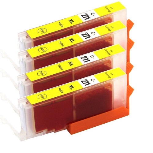 XL YELLOW Ink Cartridges for Canon CLI-271XL TS6020 MG6820 MG5720 MG5722 TS8020 - Picture 5 of 6