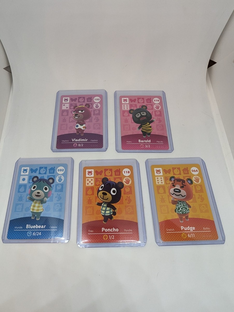 Animal Crossing Nintendo Amiibo Cards Villagers Lot Bear 132 378 64 118 32 Animal Crossing Nintendo Amiibo Cards Villagers Lot Bear 132 378 64 118 32
