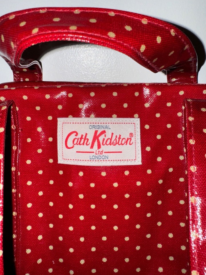 Mothers Day Gift Cath Kidston Red Polka Dot Bag Excellent Clean
