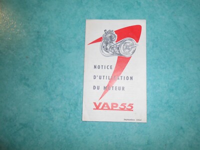 Notice utilisation moteur Vap 55