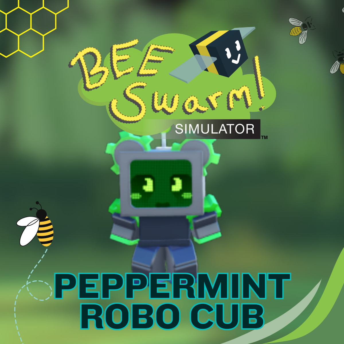 ドラミちゃん　クローブ、ペパーミントビーズ、ゼラニウム Peppermint Robo Cub Bee Swarm Simulator | BSS | 🐝 Cheap & Fast