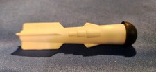 Nylint White Plastic w/Rubber Tip Missile/Rocket Replacement Toy Part NYP-019W-1
