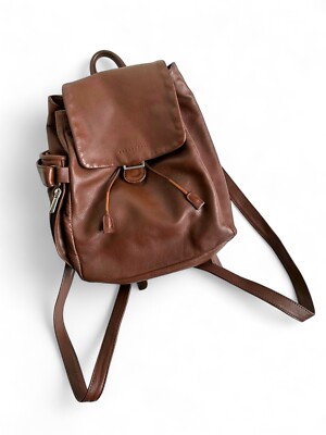 Women's Bruno Rossi Made in Italy Brown Leather Backpack