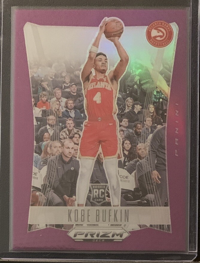 2023-24 Panini Prizm Deca Purple Prizm #157 Kobe Bufkin 62/99 Rookie RC
