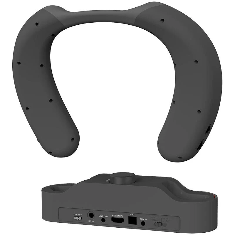 auvisio Digitaler Funk-TV-Hörverstärker und Nackenlautsprecher, 3 Profile, DSP - Bild 4 von 4