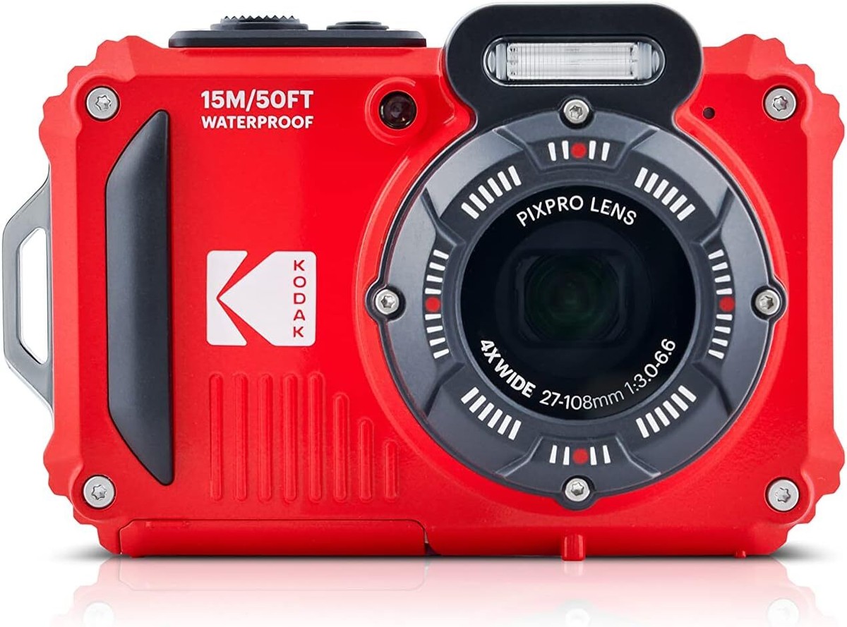 PIXPRO KODAK デジカメ　WPZ2-AMZ メーカー保証書とレシート KODAK PIXPRO WPZ2 Rugged Waterproof Digital Camera, Red +