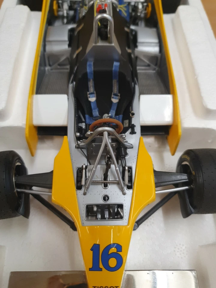 Exoto 1:18 Renault 1980 GP Francia RE20 Turbo Rene Arnoux Francia 97091 stock antiguo Foto 2 de 4