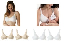 2 Nursing Bras Playtex Seamless Underwire Maternity 4115