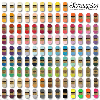 Scheepjes 50 g Catona 100% Baumwolle Stricken Häkeln Amigurumi Wolle 113 Farben