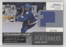 2002 Upper Deck Foundations Playoff Performers Silver 3/95 Michel Goulet HOF 1r5