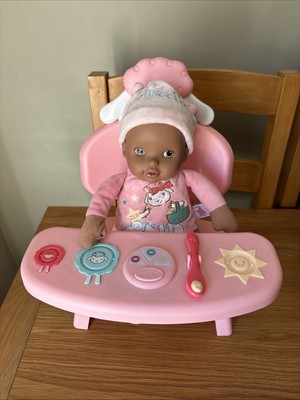 Baby Annabell Feeding High Chair Working With Sounds Soft Rattle Doll  UK