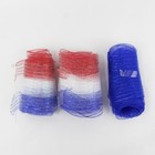 Lot of 3 Rolls Patriotic 7” Wide Poly Deco Mesh: Metallic Red White & Blue — photo 2