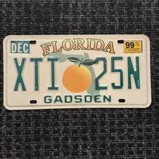 Original US Auto Kennzeichen Nummernschild USA  Florida Gadsden