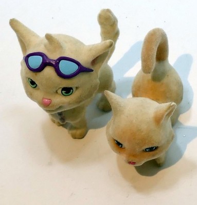 Hasbro Toys 1994 Kitty In My Pocket Cat pack of two lot Vintage