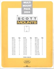 Prinz Scott Stamp Mount Set 2024 BLACK (82 Mounts)