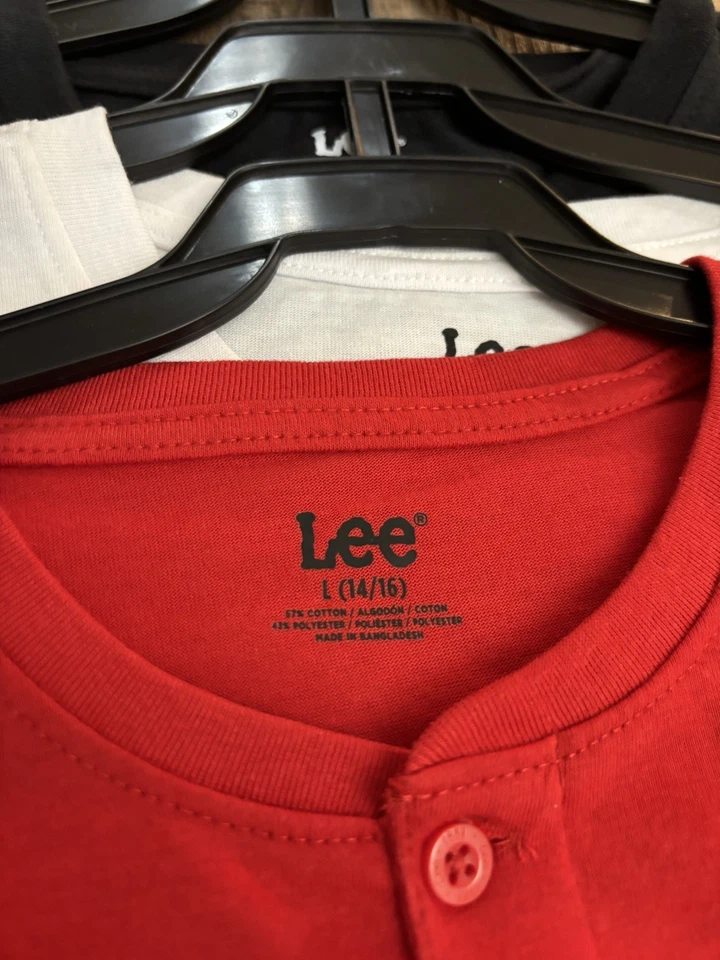 TOTALMENTE NUEVO Lee Tops Camisas Mangas Largas Salsa Color Talla 12 / Niños Grandes Foto 2 de 2