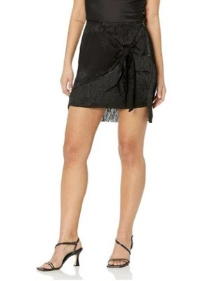 DESIGUAL Fal Frankie Robe Femme XL Noir Viscose Franges Mini - Photo 1/4