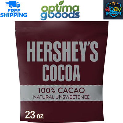 HERSHEY'S 100% Cacao Natural Unsweetened Cocoa, 23 oz. Non GMO Gluten Free