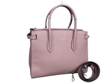FURLA Pin Handbag in Pink Beige Leather Women's 2Way Excellent Condition