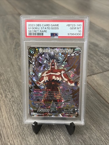 Dragon Ball Super Ultra Instinct Son Goku State Of The Gods SCR BT23-140 PSA 10