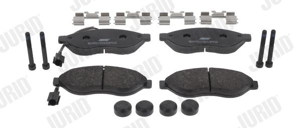 Jurid 573260J Bremsbelagsatz, Scheibenbremse FüR CitroËN Passend FüR Fiat-image