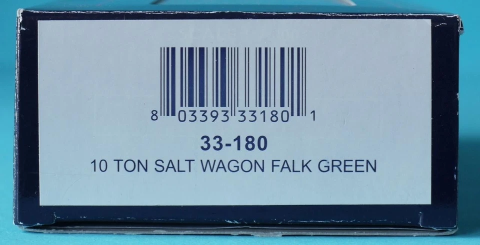 BACHMANN 33-180 10 TON SALT WAGON FALK GREEN MARKED BOX NEW - Image 2 of 4