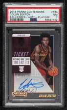 2018-19 Panini Contenders Playoff Ticket 28/65 Collin Sexton #124 PSA 7 Auto 4l6