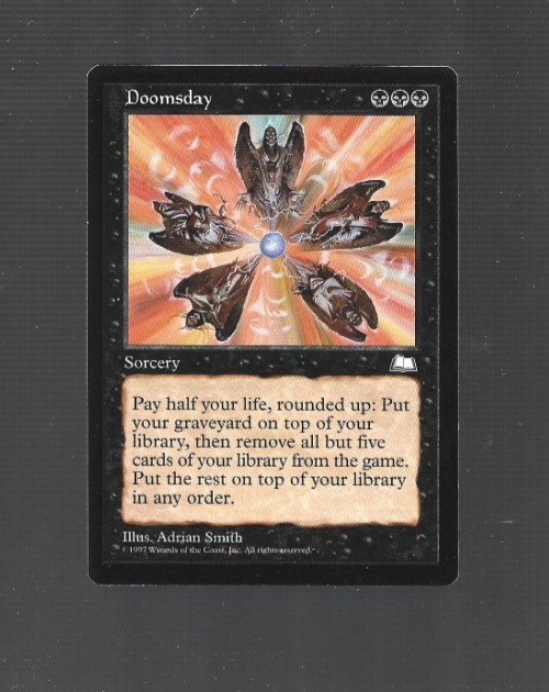 MTG--Doomsday LP Weatherlight  Black Sorcery Stack Your 5 Favorite Cards