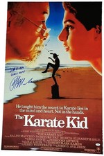 Ralph Macchio Autographed The Karate Kid 24x36 Poster Wax On Wax Off Exact Proof