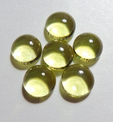 Lemon Quartz Round Cabochon 5mm To 20mm Natural Loose Gemstone