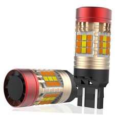 7443 Switchback LED Bulb Front Turn Signal 7444NA White Amber Resistor 7443NA