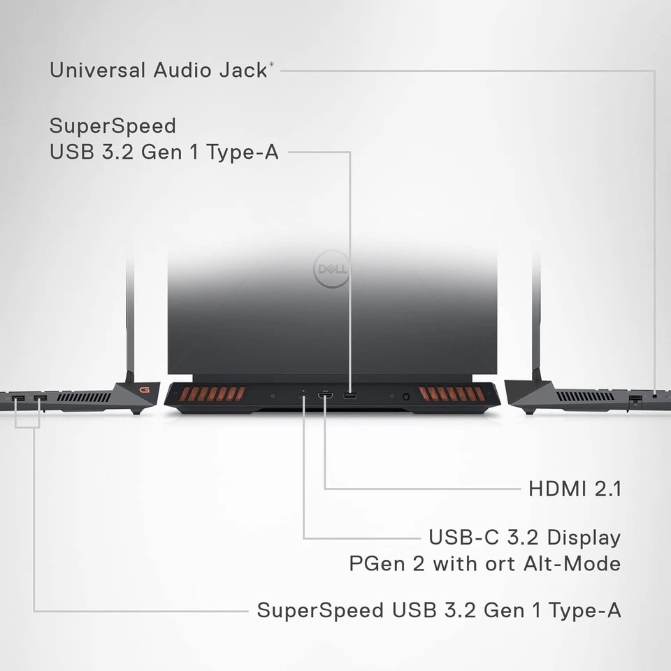 DELL G15 5530 Gaming Laptop, i5 , 16GB, 512GB, 15.6" 165hz,6GB RTX 4050 *US KEY* - Image 4 of 4