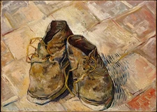 Van Gogh Shoes Wall Art Poster - Vintage Style Home Decor Modern Art