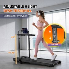 Walking Pad Treadmill for Home Folding with Handle Bar Adjustable Height 300 lbs
