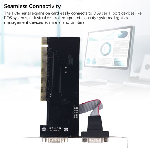 PCIe Serial Expansion Card Seamless Connectivity PCI Express 1.0 X 1 To - Picture 2 of 12