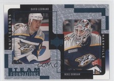 2000-01 Upper Deck Legends Team Foundations David Legwand Mike Dunham #75 0f4