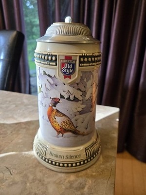 Heilemans Old Style Beer Stein ''Broken Silence'' Pheasant Lidded
