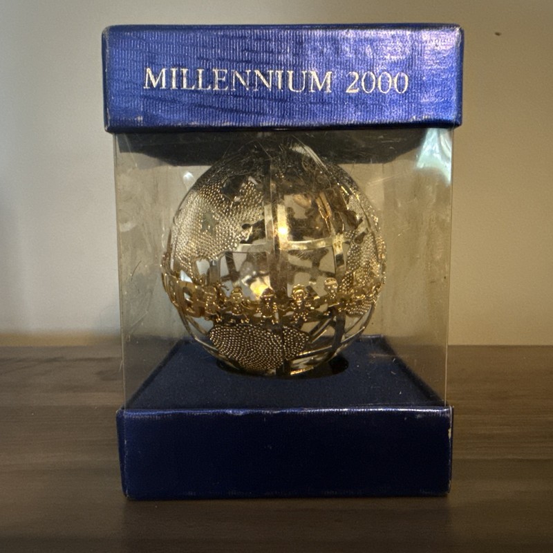 Wallace Silversmith Millennium 2000 Christmas Ornament CHILDREN ARE THE FUTURE