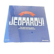 Jeopardy! 25th Anniversary Edition Board Game 1990 Pressman Sealed VTG New READ Jeopardy! 25th Anniversary Edition Board Game 1990 Pressman Sealed VTG New READ