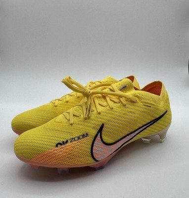 Men's Size 7 Nike Zoom Vapor 15 Elite FG Yellow Strike Sunset Glow DJ4978-781