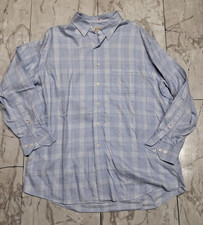 Tommy Bahama Relaxed Button Down Striped Blue Shirt Men 16 1/2 32-33