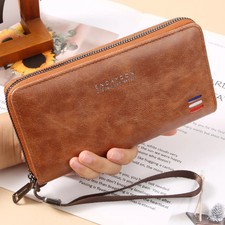 2025 New Men's Wallet Cross-border Leisure Multi-card Long Wallet Mobile Phone C