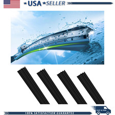 Wiper Blade Refills 4pcs Adjustable Universal Rubber Insert Car Sucolor Black Wiper Blade Refills 4pcs Adjustable Universal Rubber Insert Car Sucolor Black