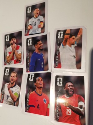 7 Stück Coca Cola Sticker Panini WM 2026 Fifa World Cup  Sondersticker Rar